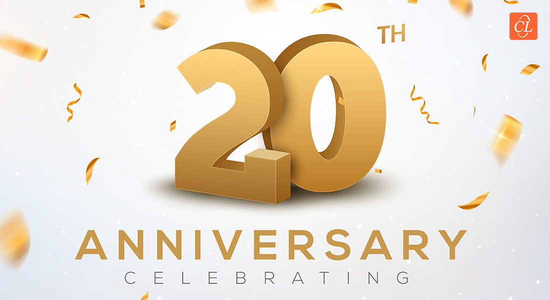 Commlab India的第20届公司周年纪念日 - 一个禧年里程碑
