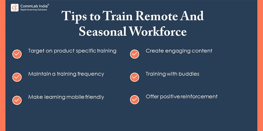 Tips to train remote and seasonal workforce