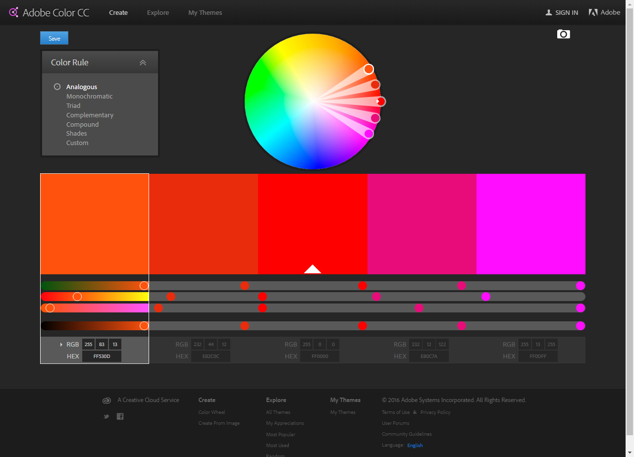 Adobe颜色CC