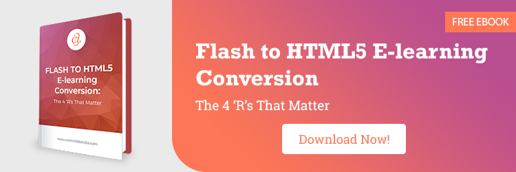 闪烁到HTML5电子学习转换：4`r的重要