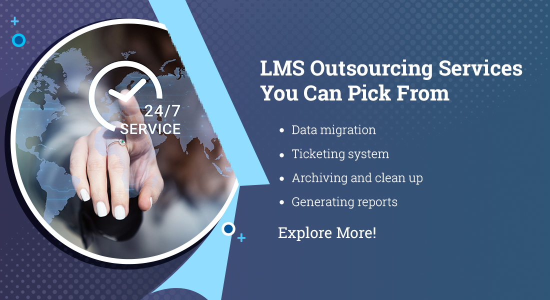 在LMS管理和支持方面可以外包什么？
