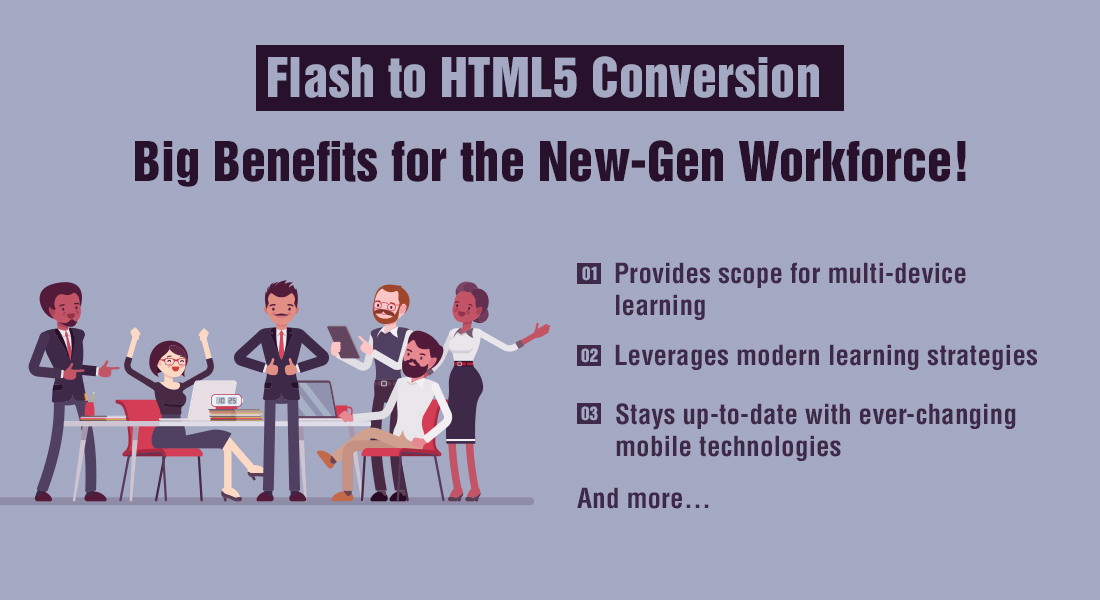 Flash Elearning To HTML5转换福利千禧一代