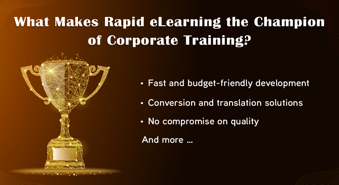 迅速的电子学习是无可争议的企业培训冠军的4个理由