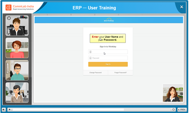 指导学习的ERP -最终用户培训